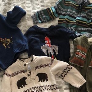 Five 2T-3T boys sweaters! Janie & Jack, Mini Boden